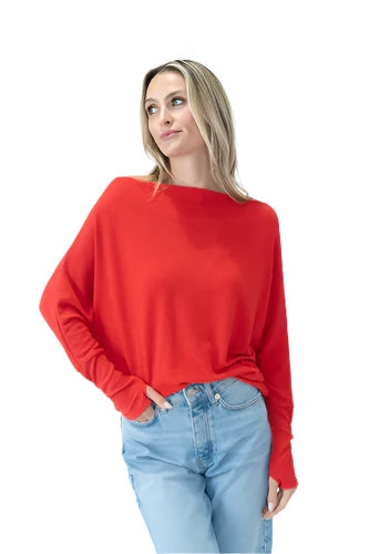 The Anywhere Top in Red – Ella Where She Shops