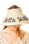 Hello Sunshine Straw Visor