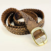 Le Papillon - Windsor Braided Brown Belt: Small